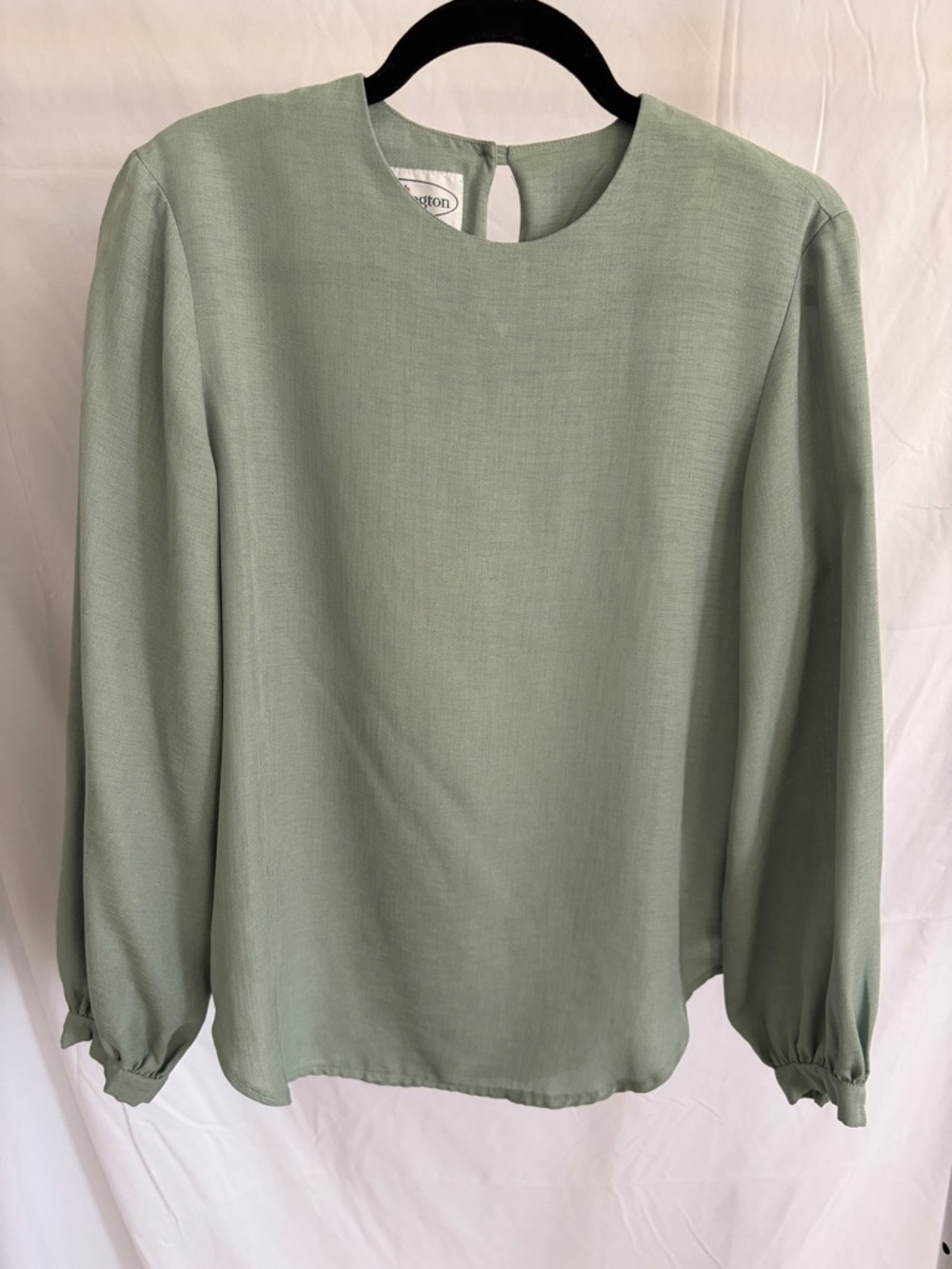Light Green Long-Sleeve Blouse - Women